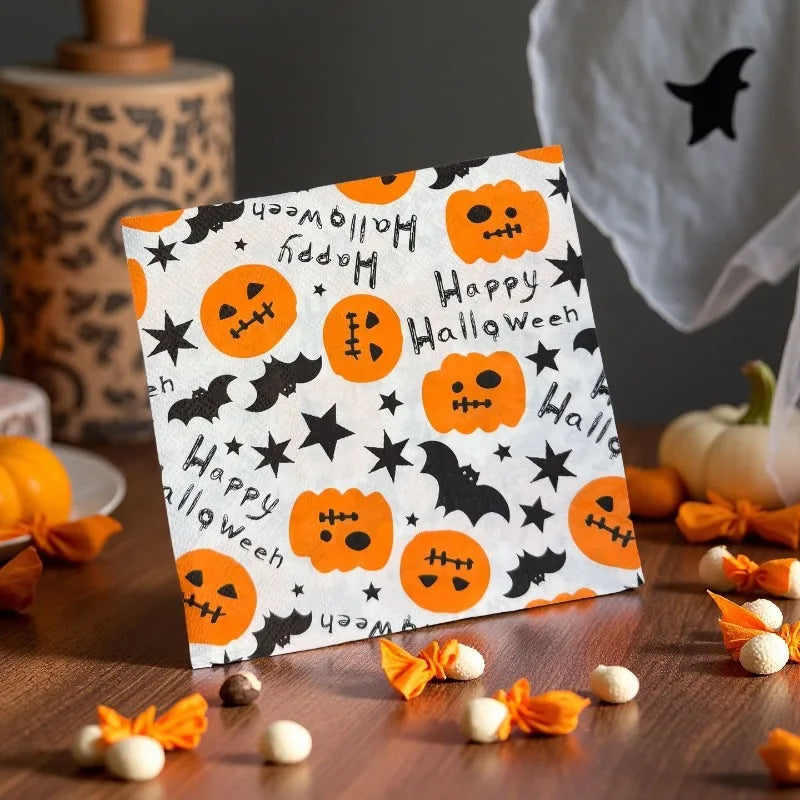 Serviette de Table Happy Halloween Chic