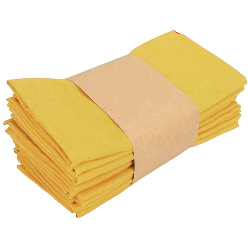 Serviette de Table Minimaliste Jaune