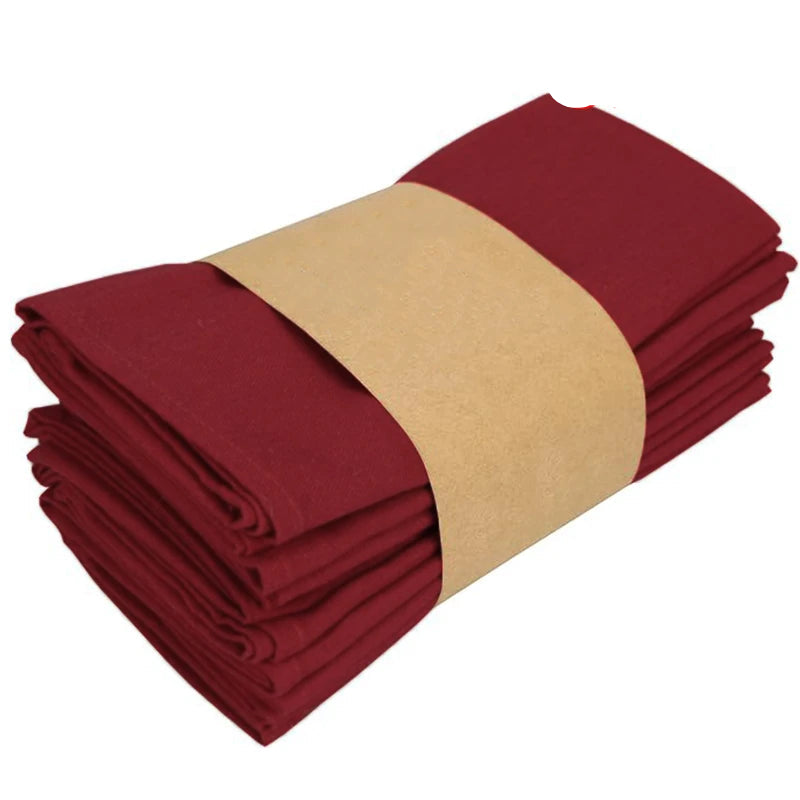 Serviette de Table Minimaliste Rouge