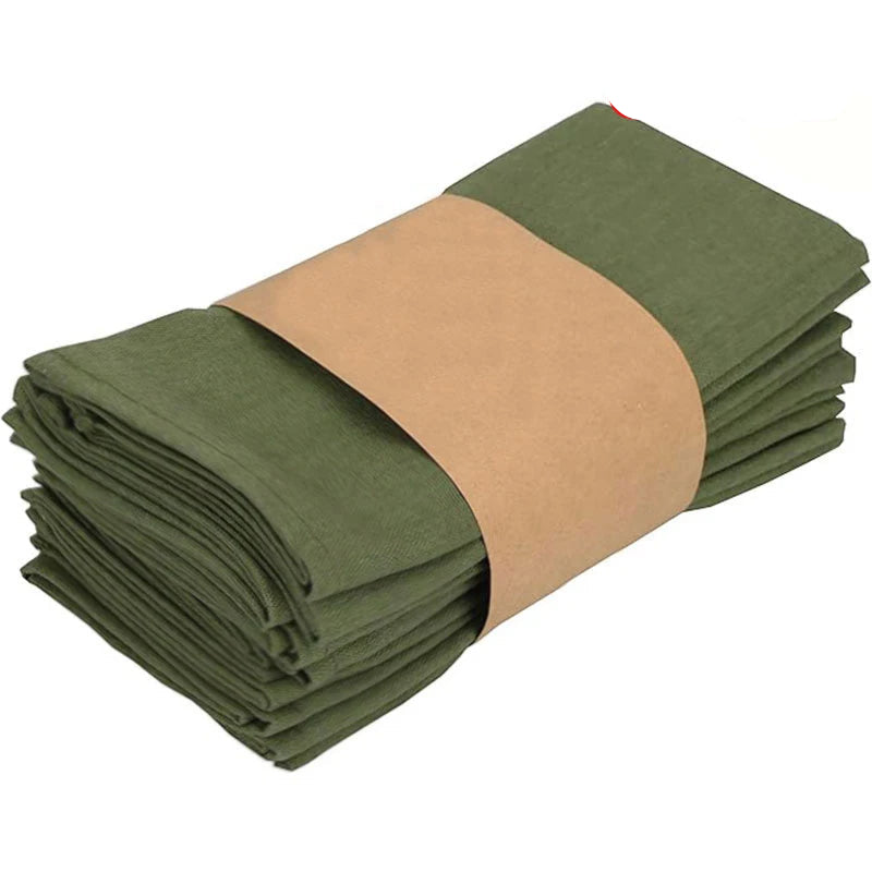 Serviette de Table Minimaliste Vert