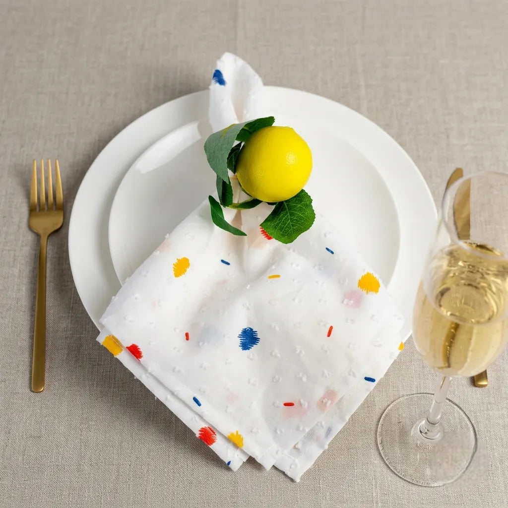 Serviette de Table en Tissu Doux Unique