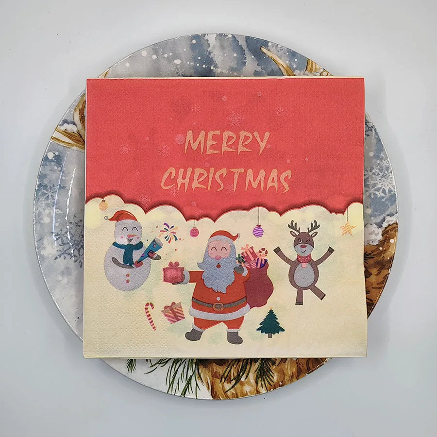 Serviette en Papier Décorative Noël