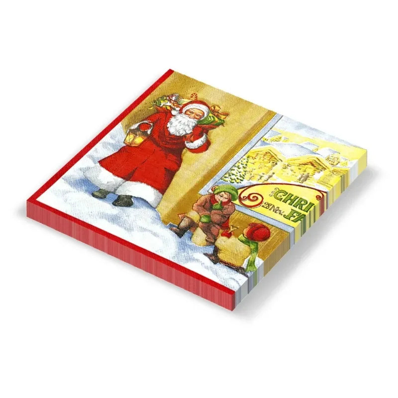 Serviette en Papier Père Noël Résistant 