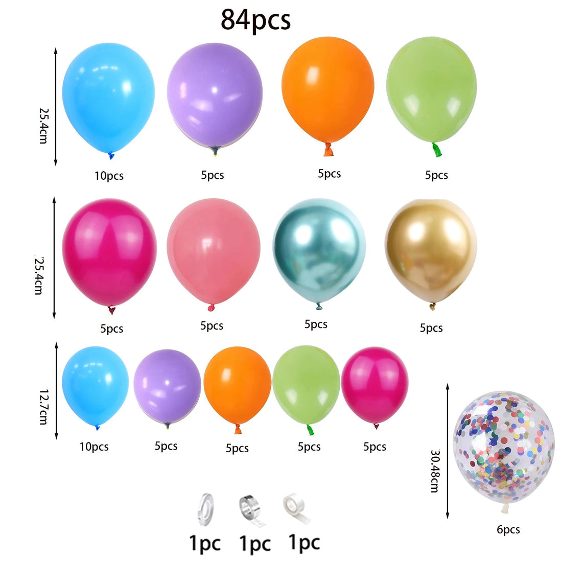 Set Arche de Ballons Multicolores Pratique