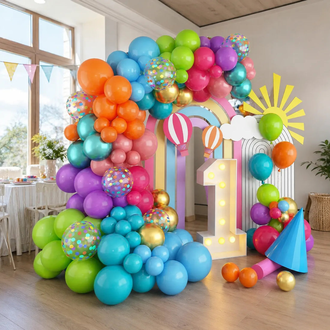Set Arche de Ballons Multicolores Unique