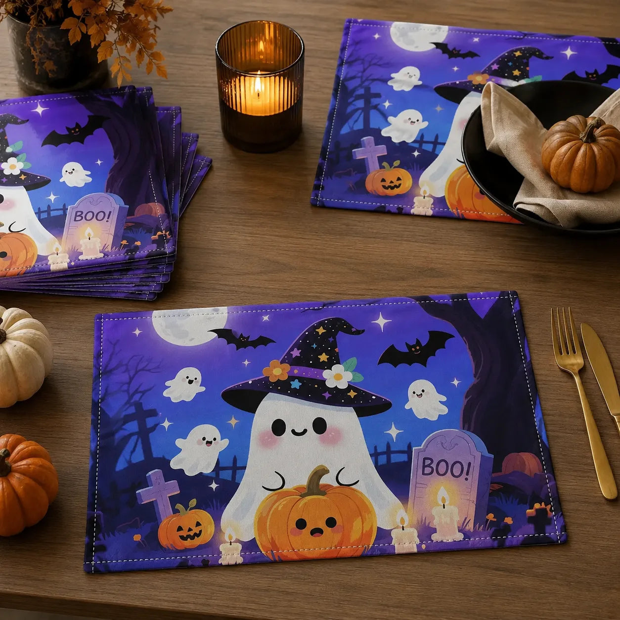 Set De Table Fantôme Sorcier Mignon Pratique