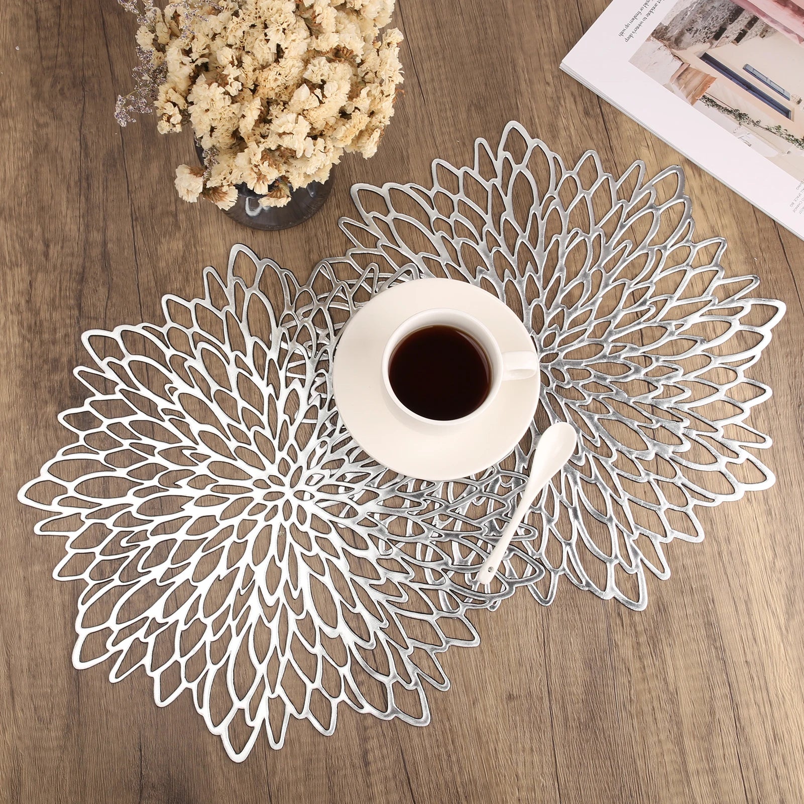 Set De Table Noël Argenté