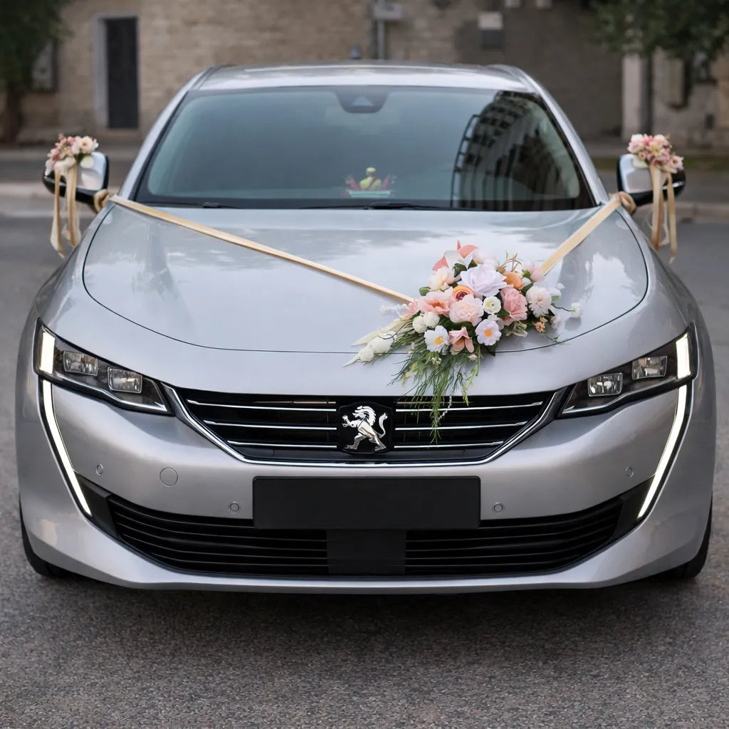 Set Fleurs Design pour Véhicule Mariage