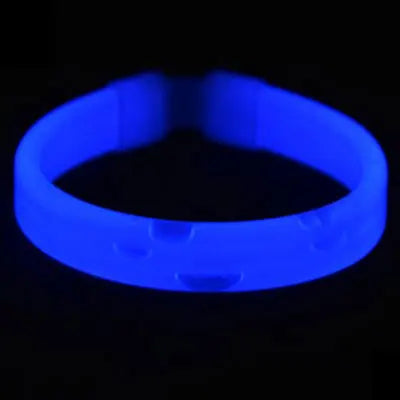 Set de Bracelets de Fête Bleus Etincelants Jetable