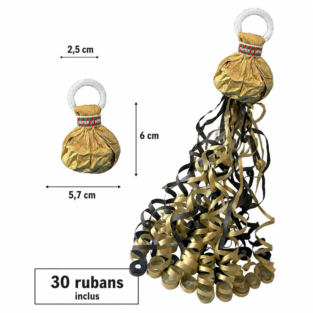 Set de Lanceur Serpentins Dorés Chic