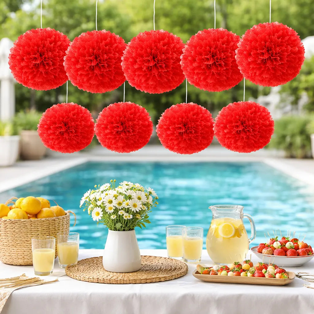 Set de Pompons Rouge luxe