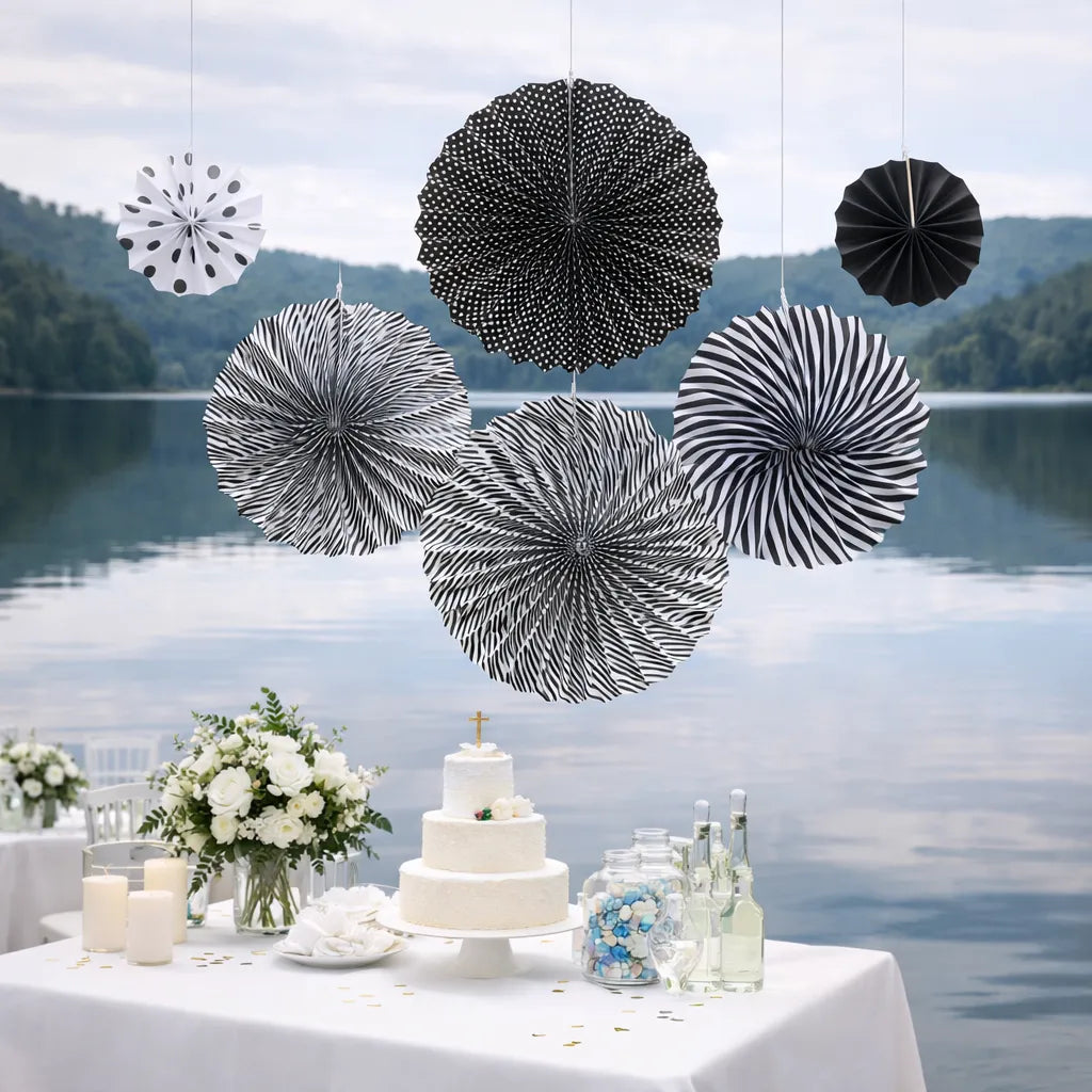 Set de Rosaces Noir et Blanc