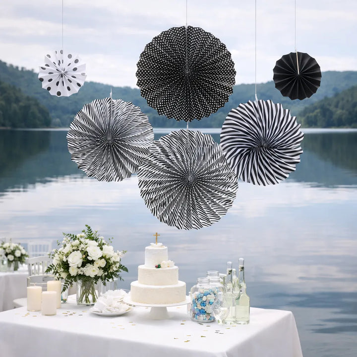 Set de Rosaces Noir et Blanc