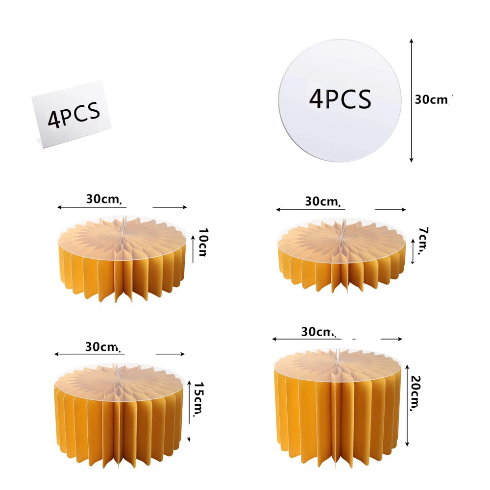 Set de Supports à Gâteaux Oranges 4 pièces