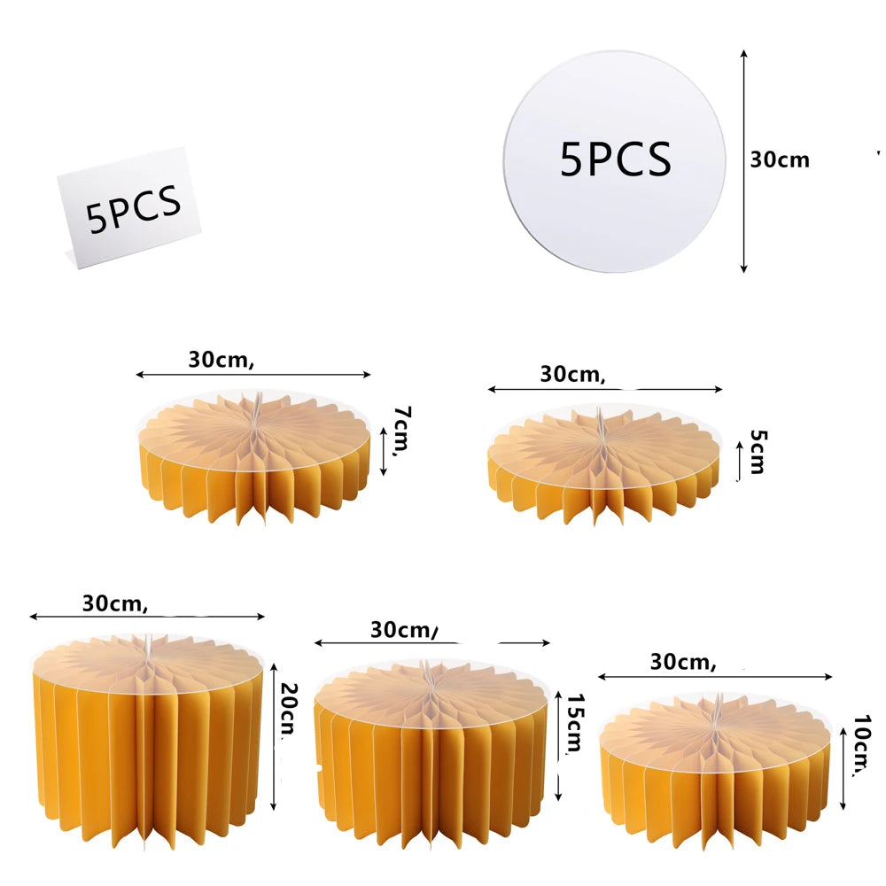 Set de Supports à Gâteaux Oranges 5 pièces