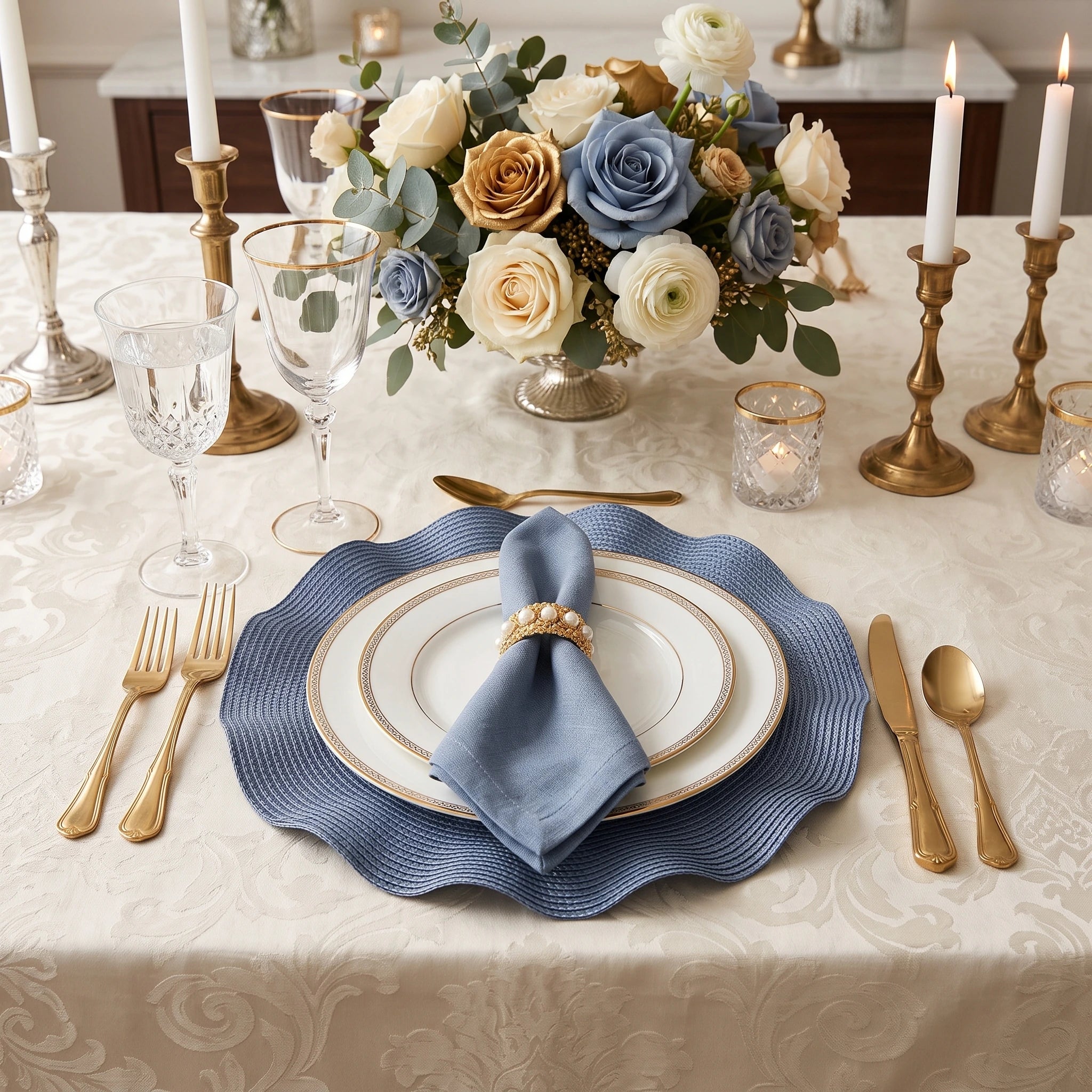 Set de Table Bleu Chic