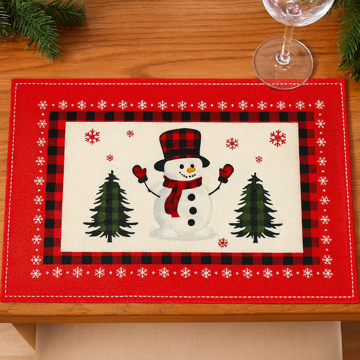 Set de Table Bonhomme de Neige stylé