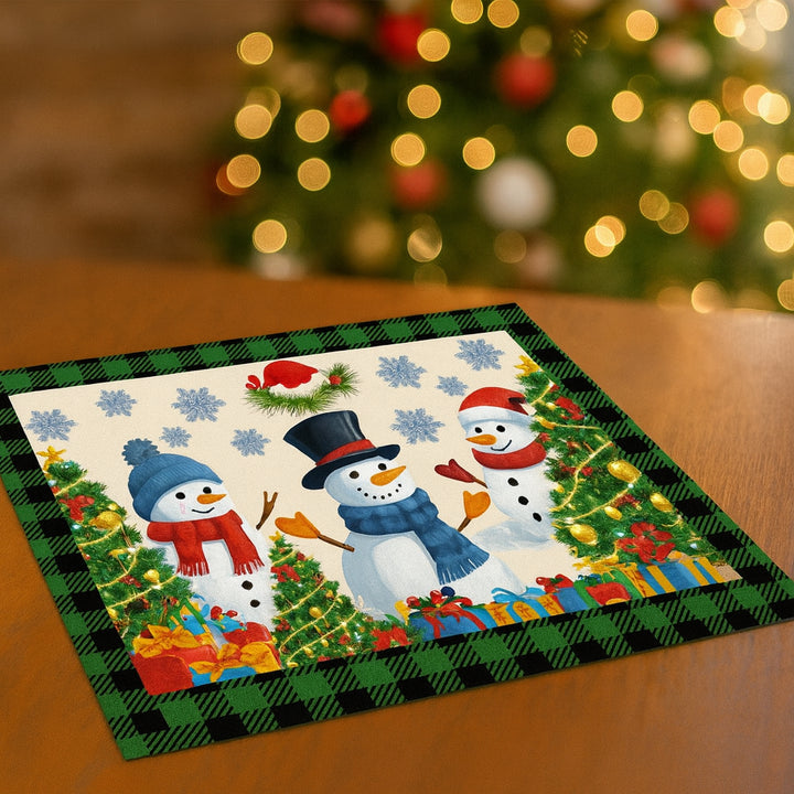 Set de Table Bonhommes de Neige stylé