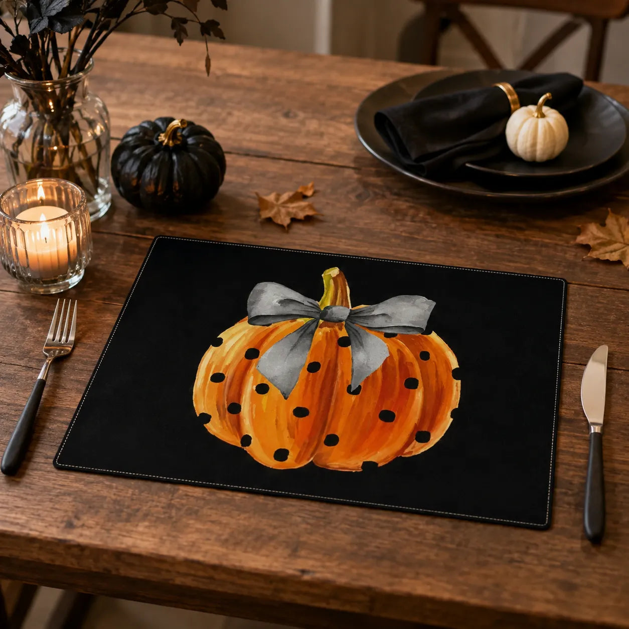 Set de Table Citrouille Design Pratique