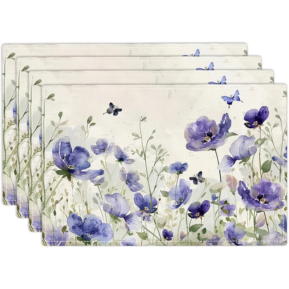 Set de Table Fleuri romantique