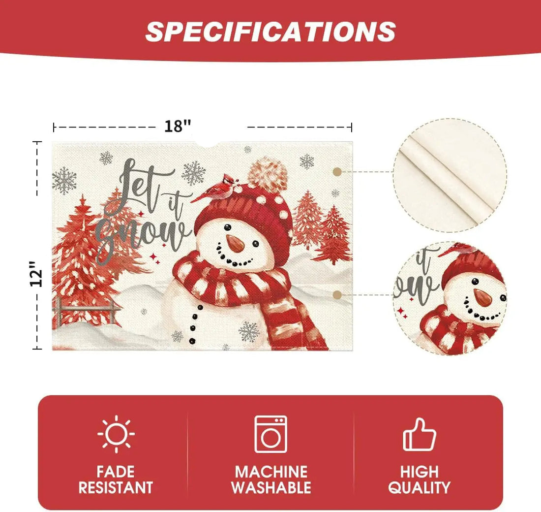 Set de Table Let it Snow Design