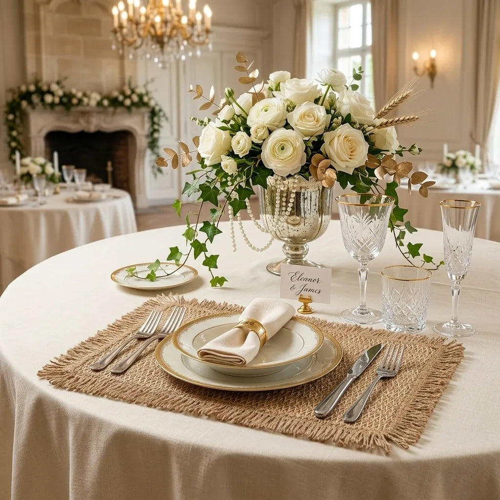 Set de Table Mariage Boho Design Unique