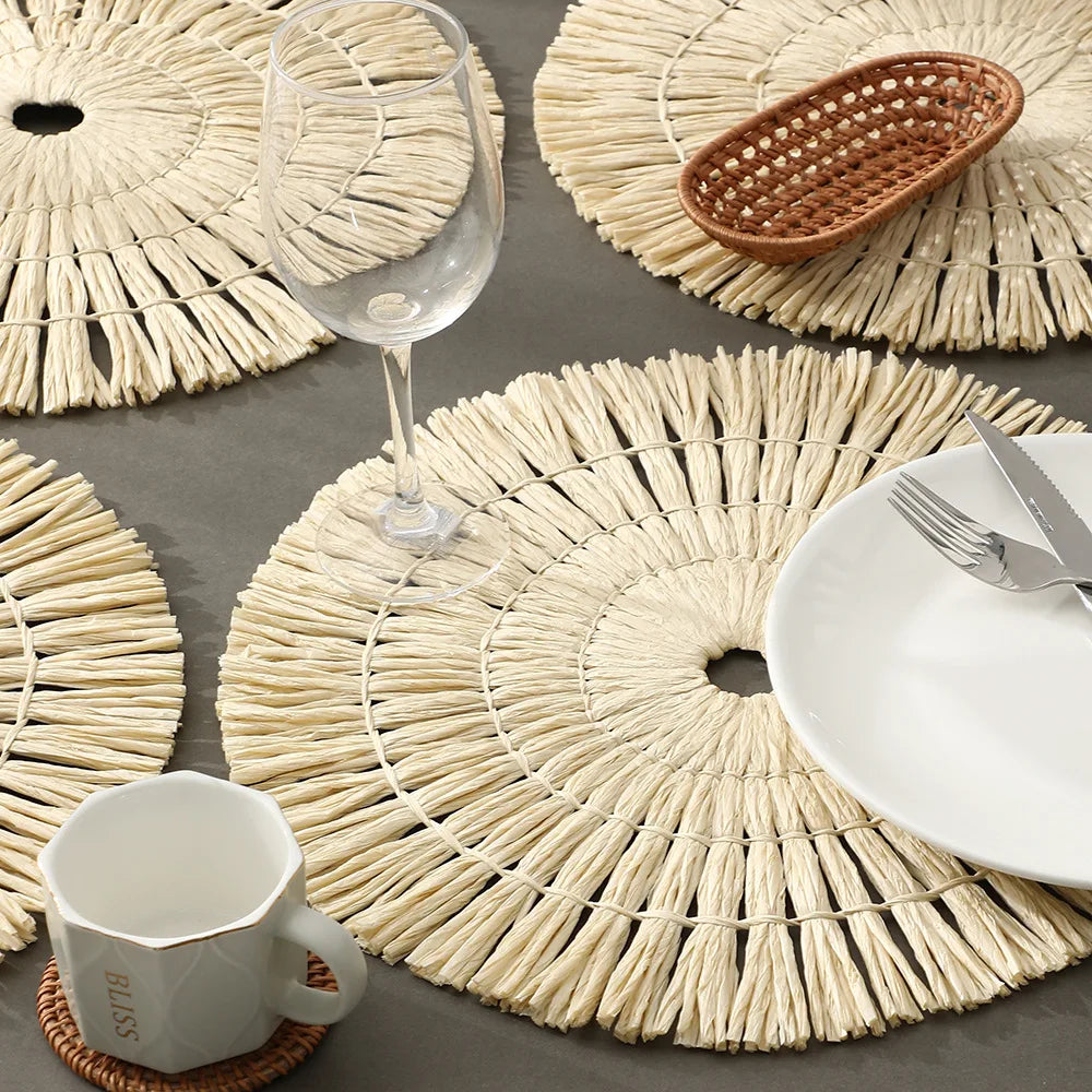 Set de Table Mariage Créatif Tissé Chic
