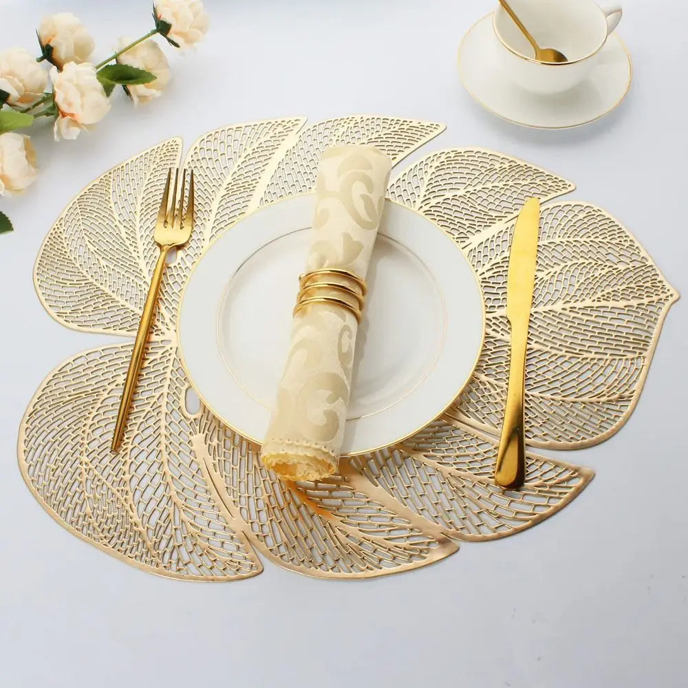 Set de Table Mariage Original Doré Affirmé
