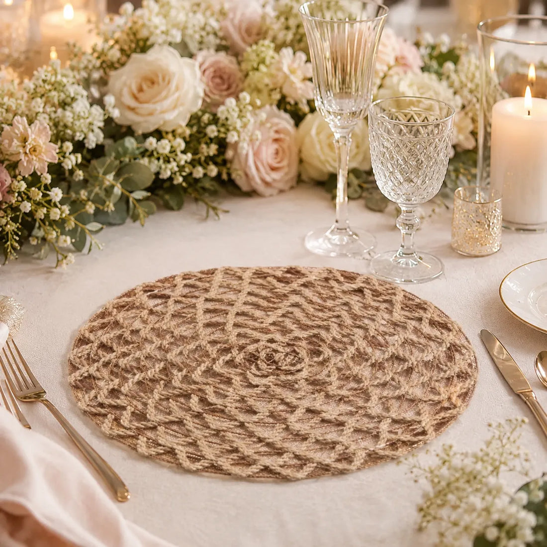 Set de Table Mariage Rosace stylé