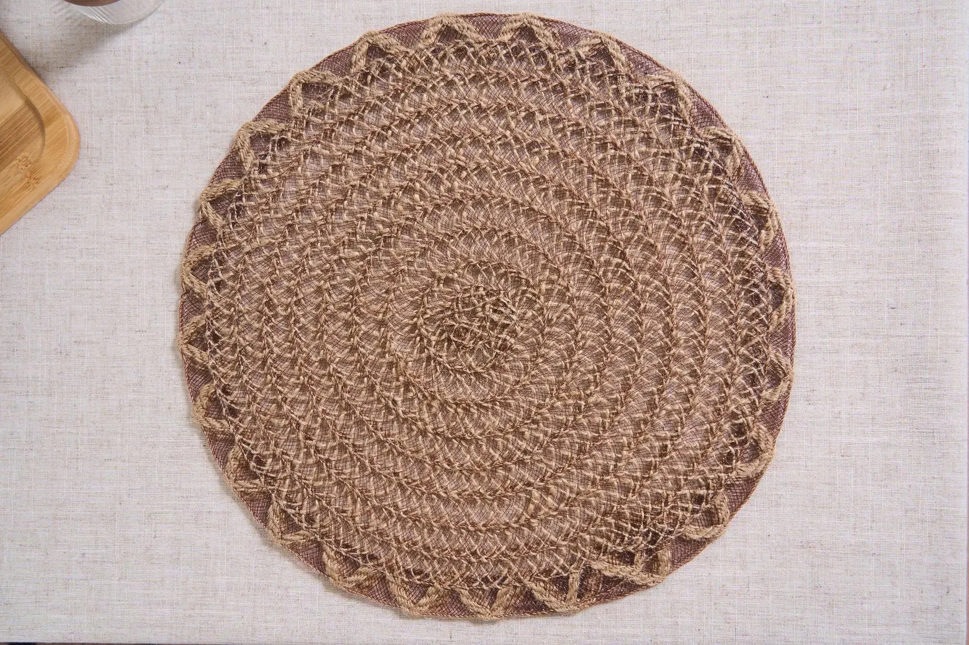 Set de Table Mariage en Jute Naturel Unique