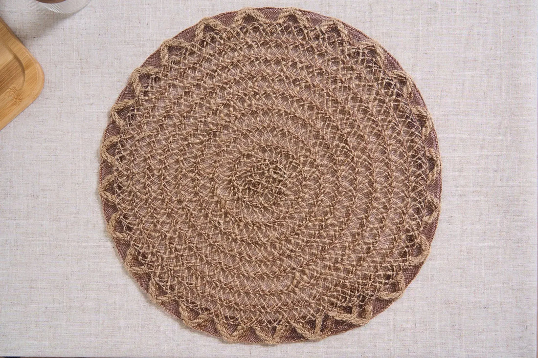 Set de Table Mariage en Jute Naturel Unique