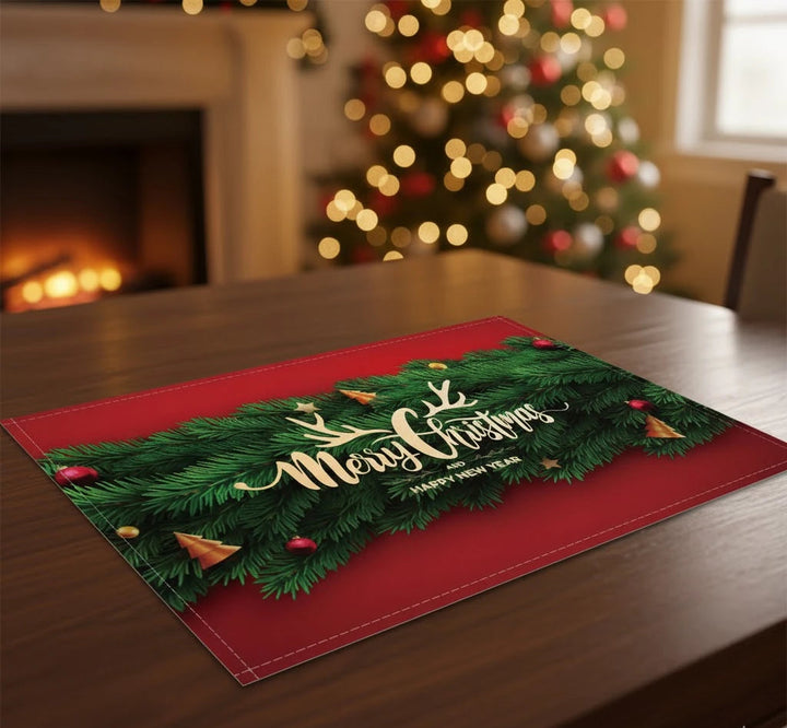 Set de Table Merry Christmas Design.