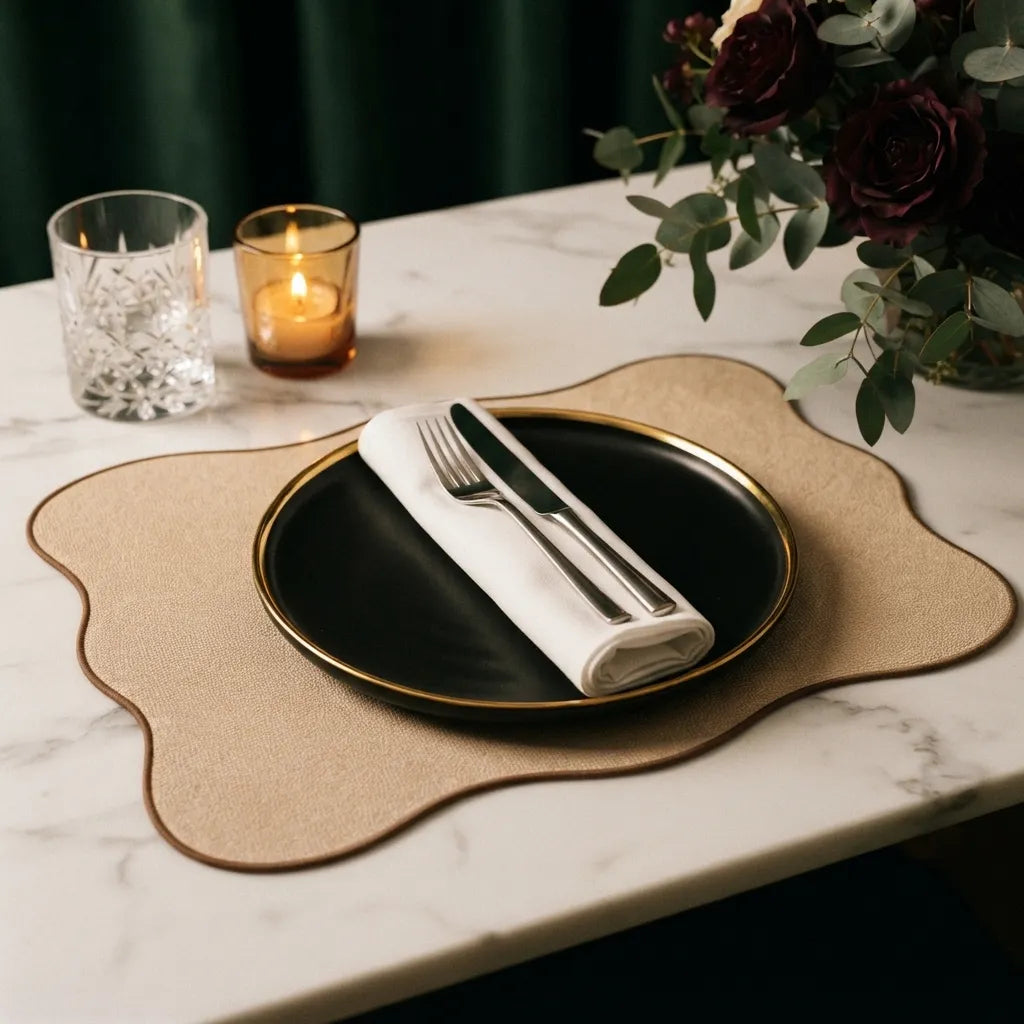 Set de Table Minimaliste Beige