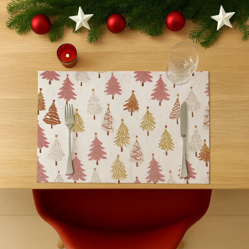 Set de Table Moderne à Sapin