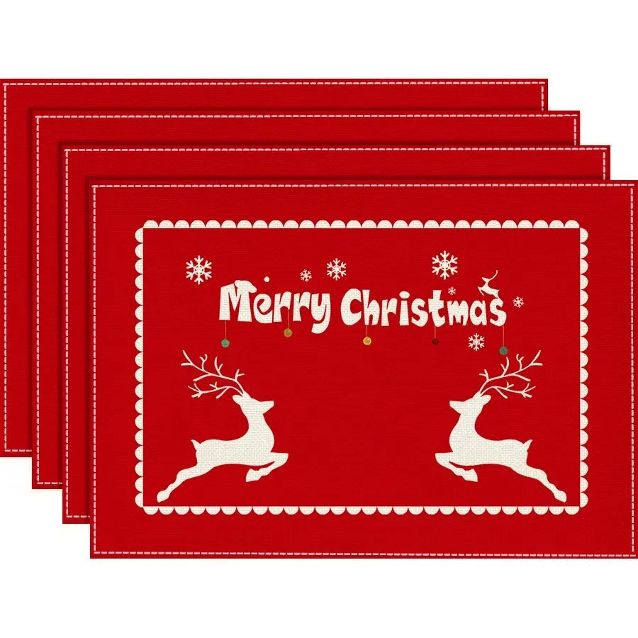 Set de Table Noël Rouge Rennes