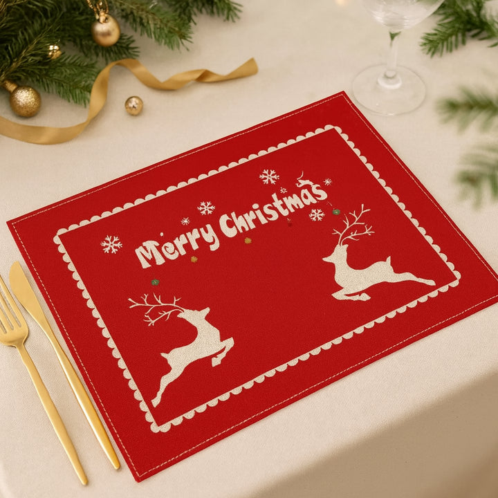 Set de Table Noël Rouge Rennes stylé