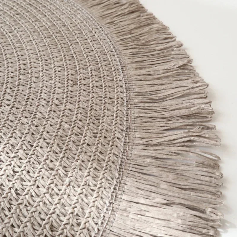 Set de Table Rond Gris Chic Originale