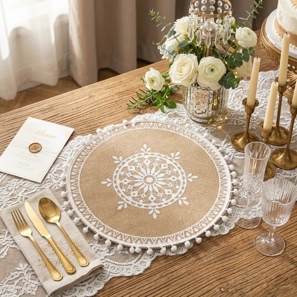 Set de Table Rosace Bohème Minimaliste