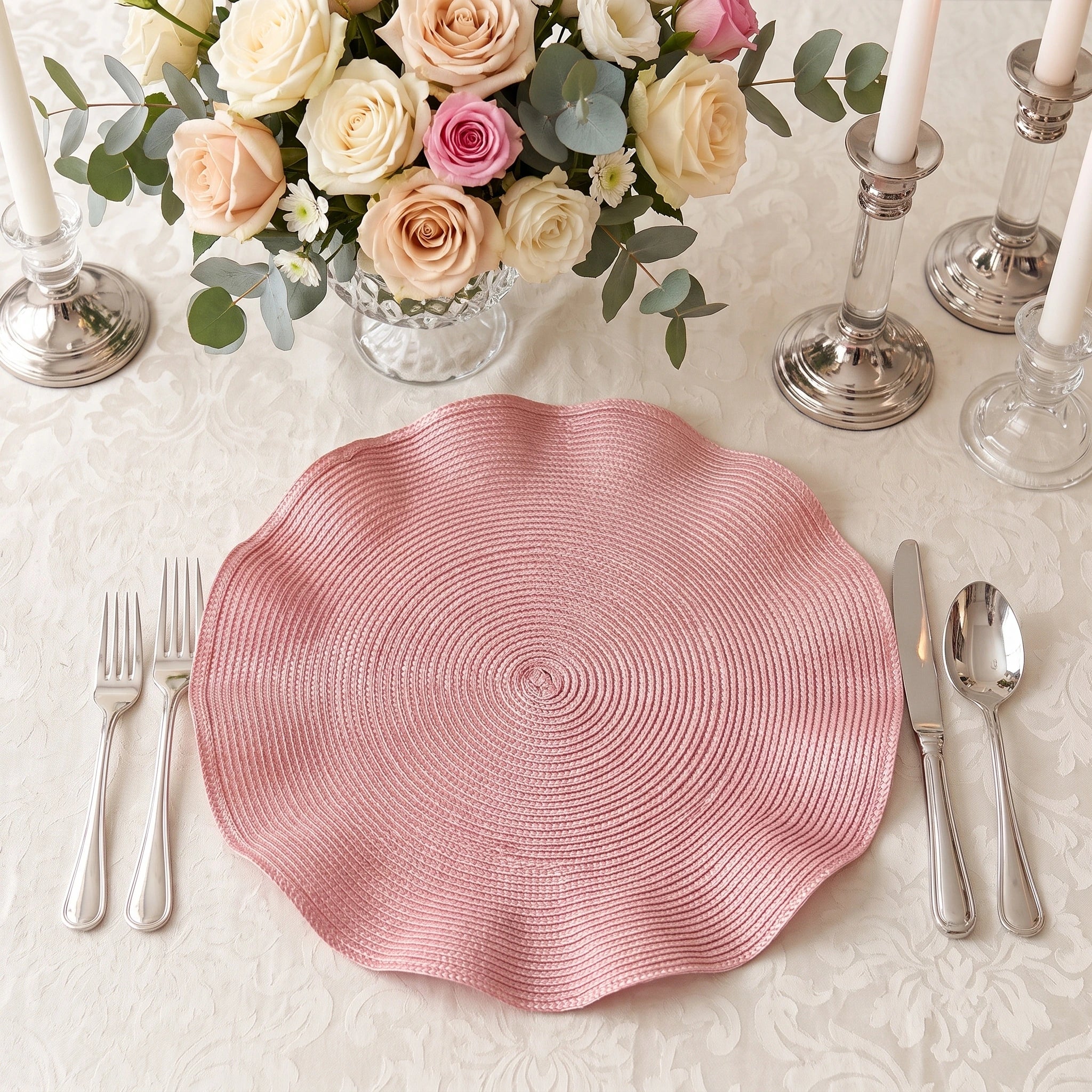 Set de Table Rose Ondulée