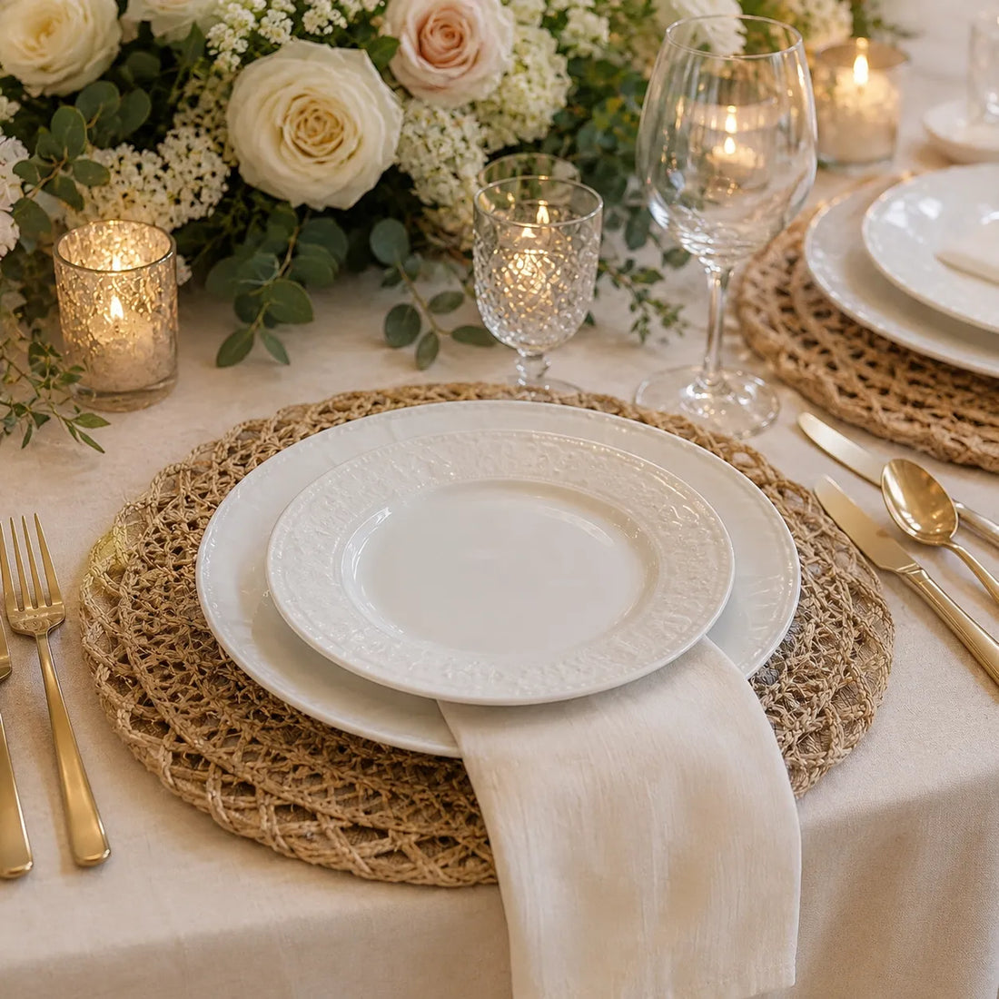 Set de Tale Mariage Design en Jute original