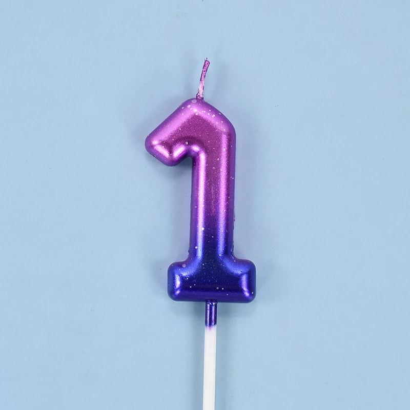 Bougie Anniversaire Rose et Violet