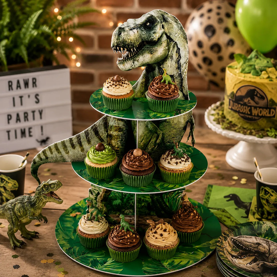 Support Cupcake Dinosaure 