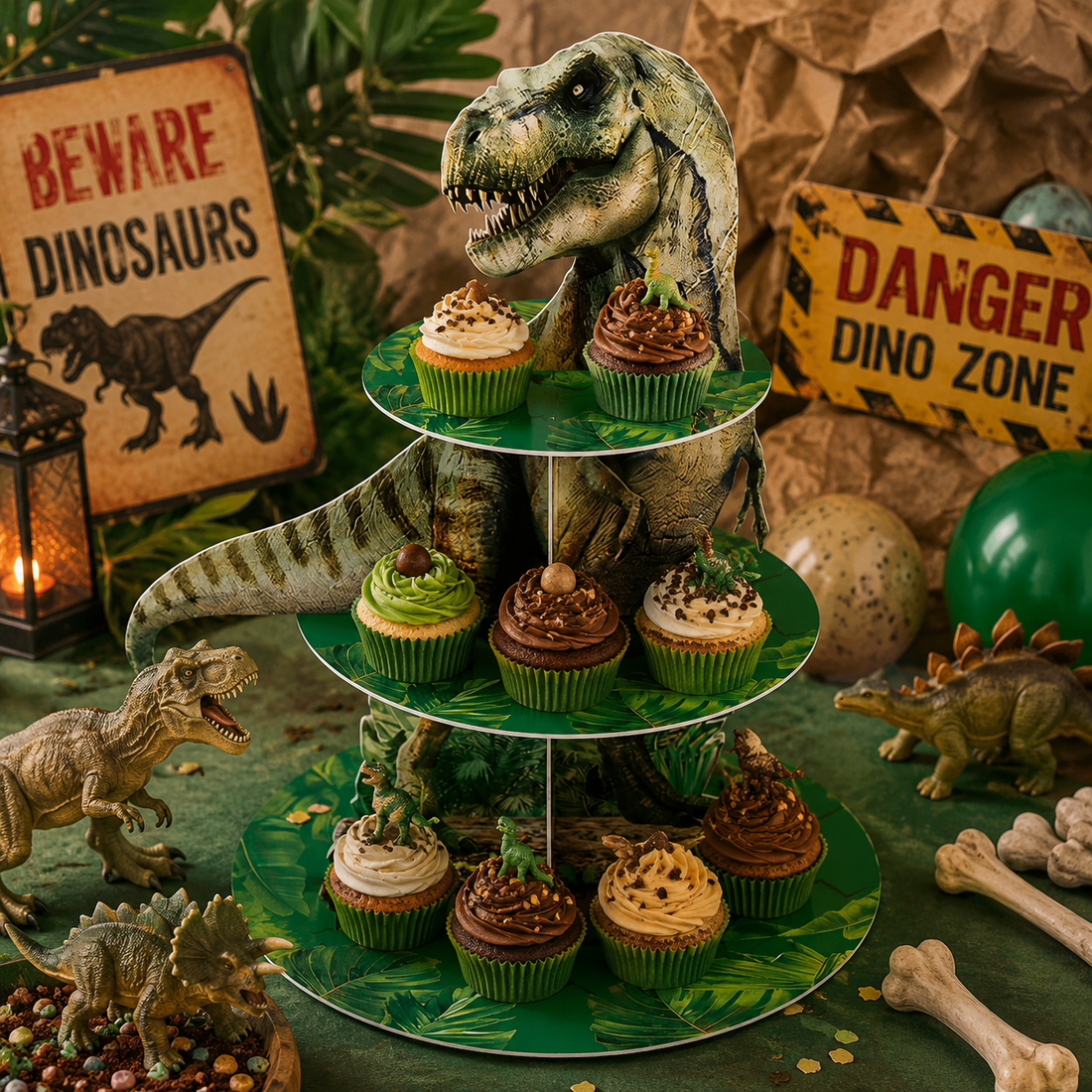 Support Cupcake Dinosaure Original