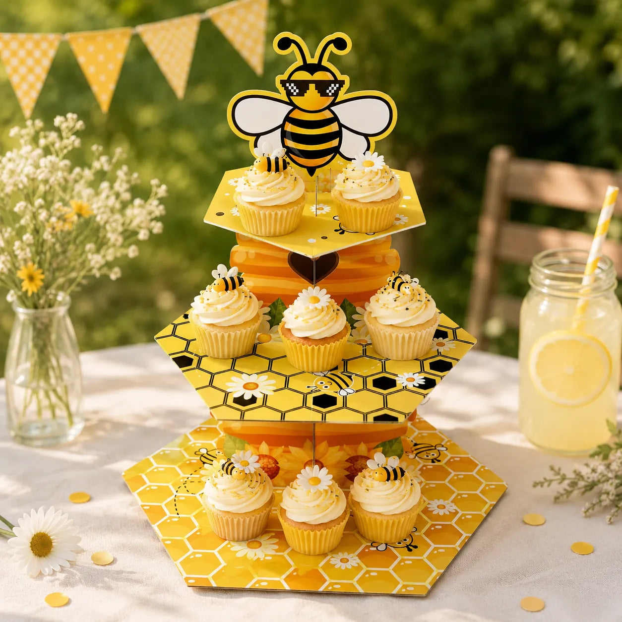 Support à Cupcake Nid d’Abeille