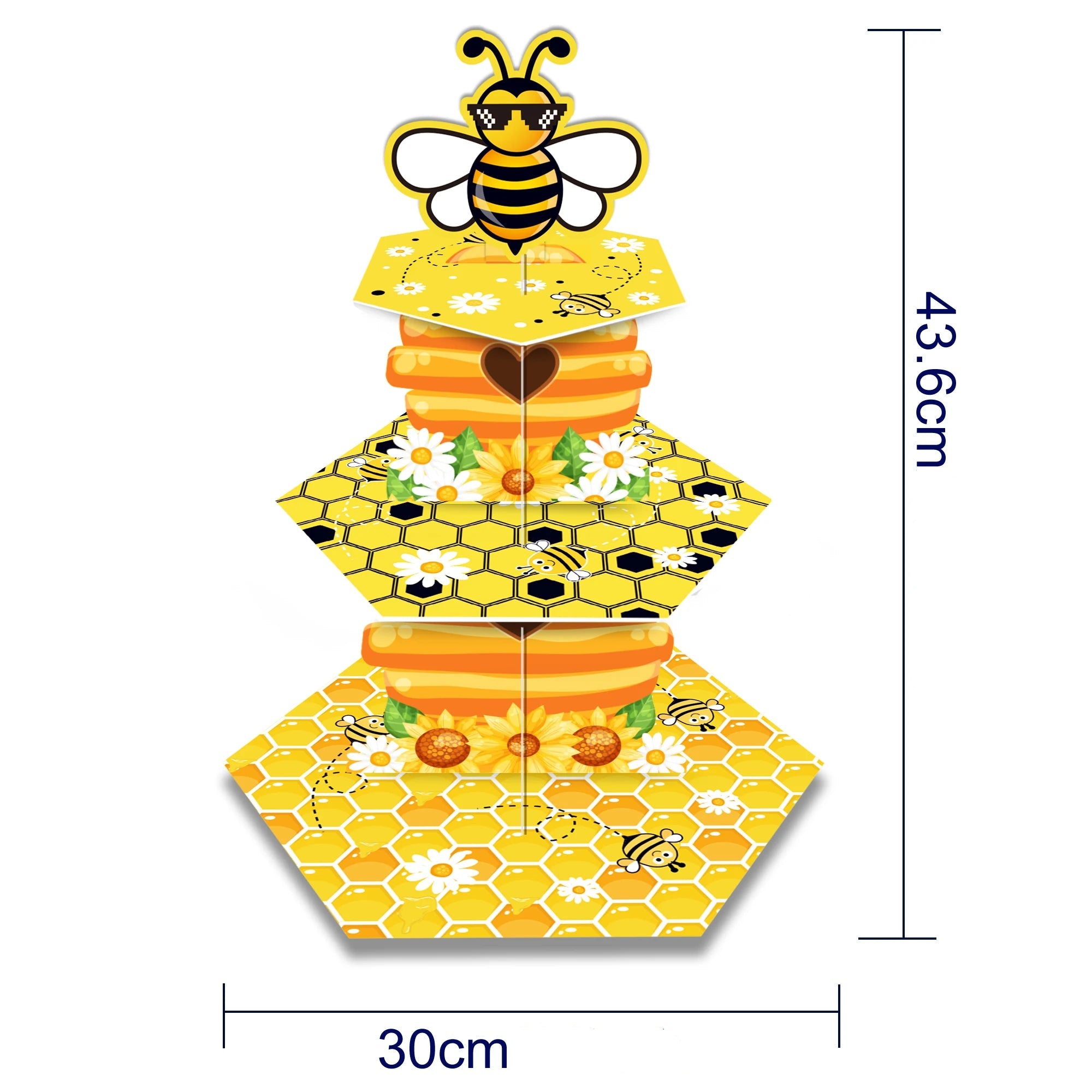 Support à Cupcake Nid d’Abeille Original