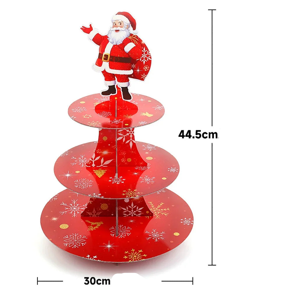 Support à Cupcake Père Noël joyeux