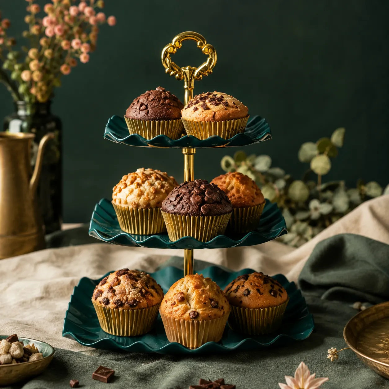 Support à Cupcakes Carré Design 