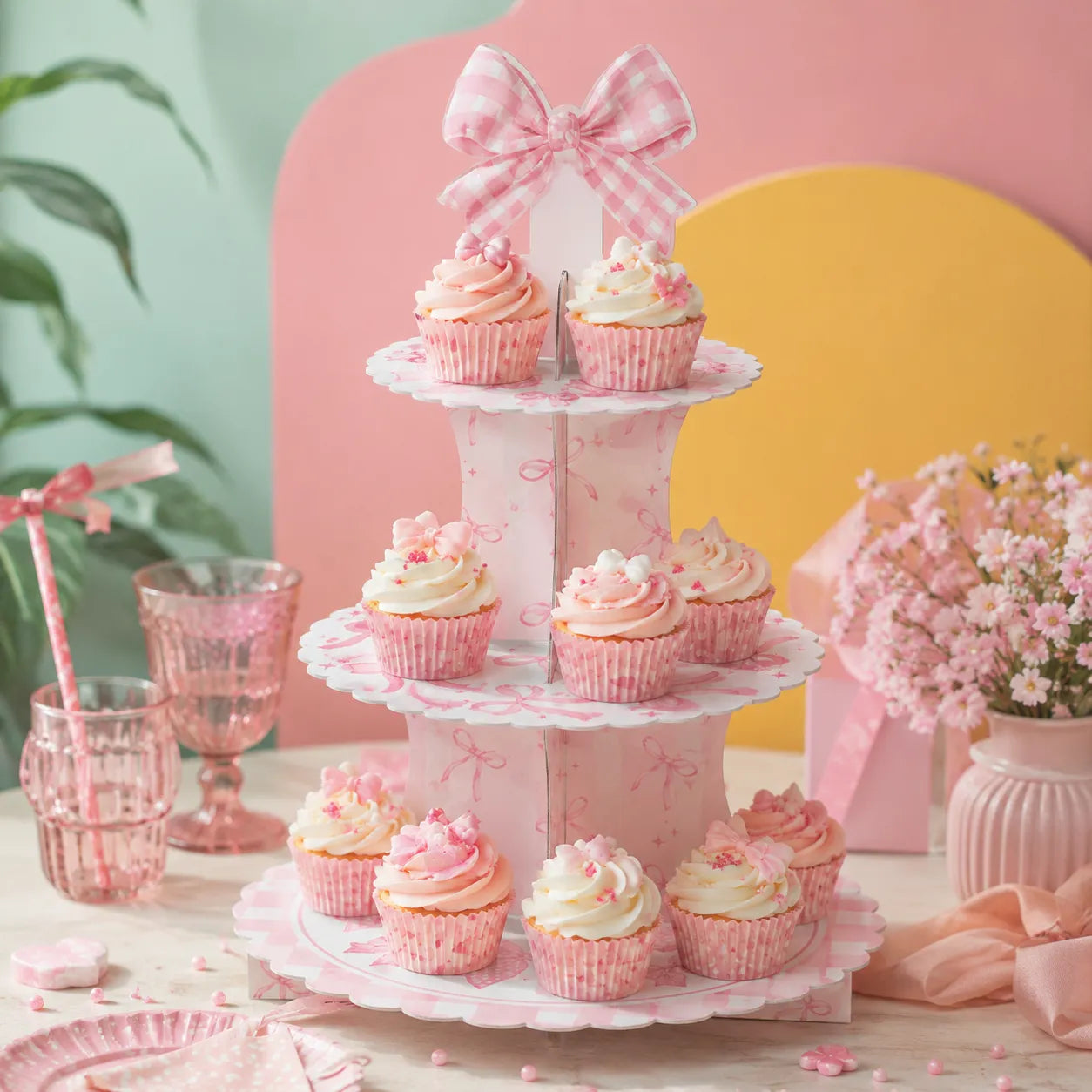 Support à Cupcakes à Nœuds 