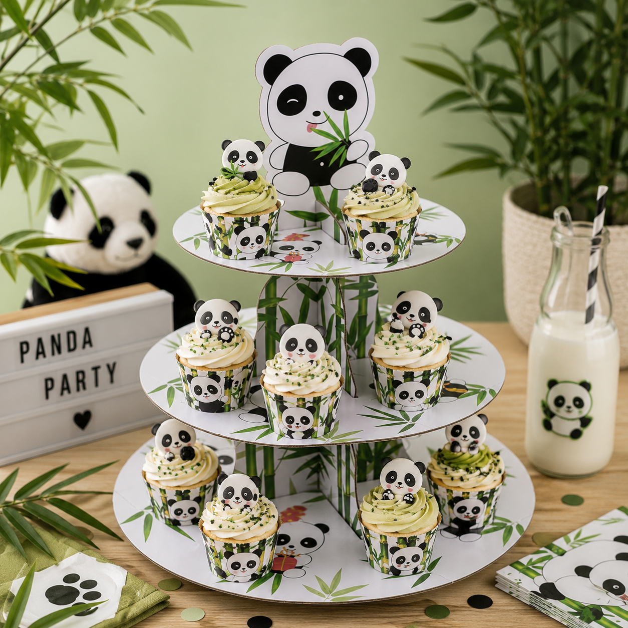 Support à Cupcakes Panda Design