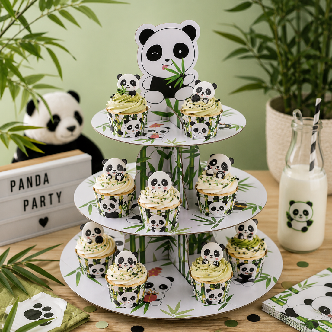 Support à Cupcakes Panda Design